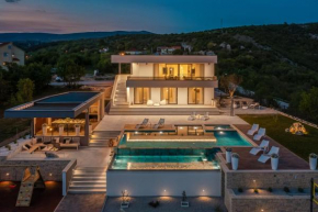 Luxury Villa Arya with 77sqm heated pool, hot-tub, sauna, gym, billiard, playgrounds, 6 bedroom
